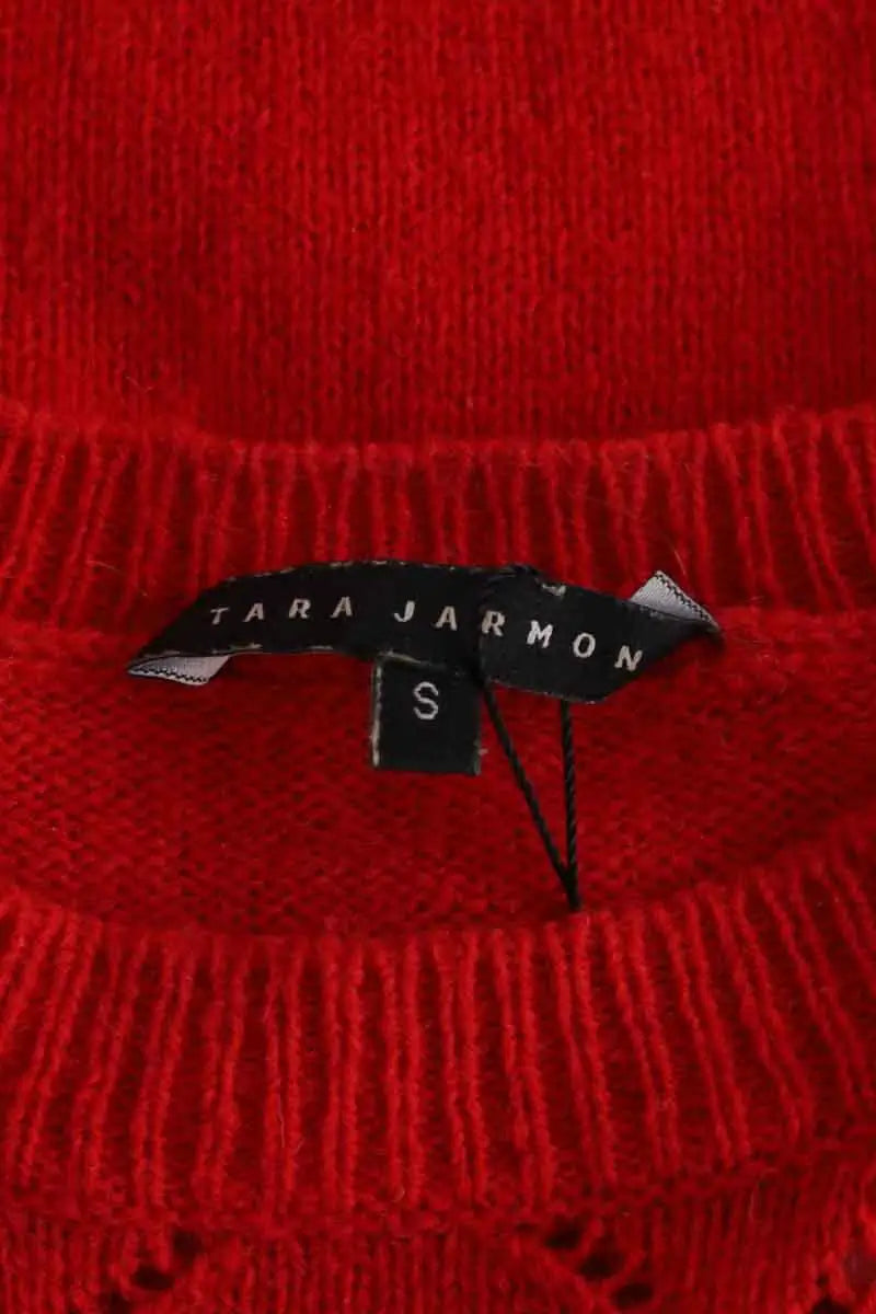 Pull Tara Jarmon Rouge en Laine