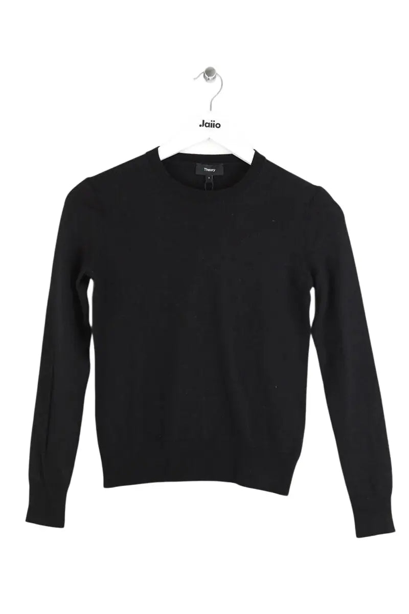 Pull Theory Noir en Laine, taille S - Seconde Main