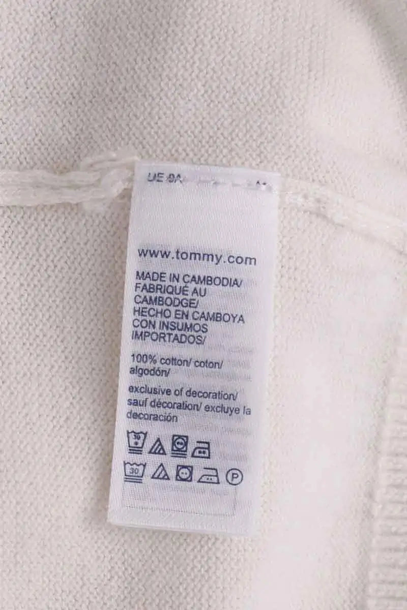 Pull Tommy Hilfiger Blanc en Coton