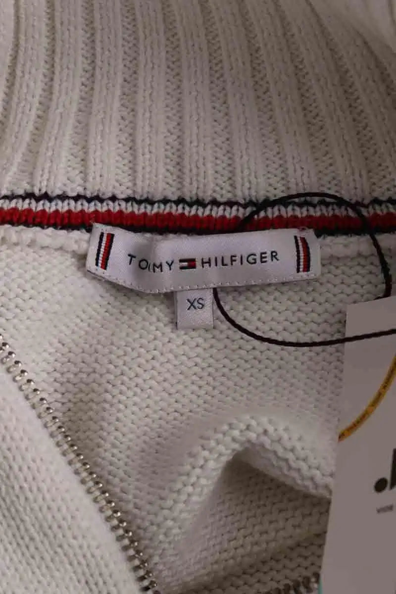Pull Tommy Hilfiger Blanc en Coton