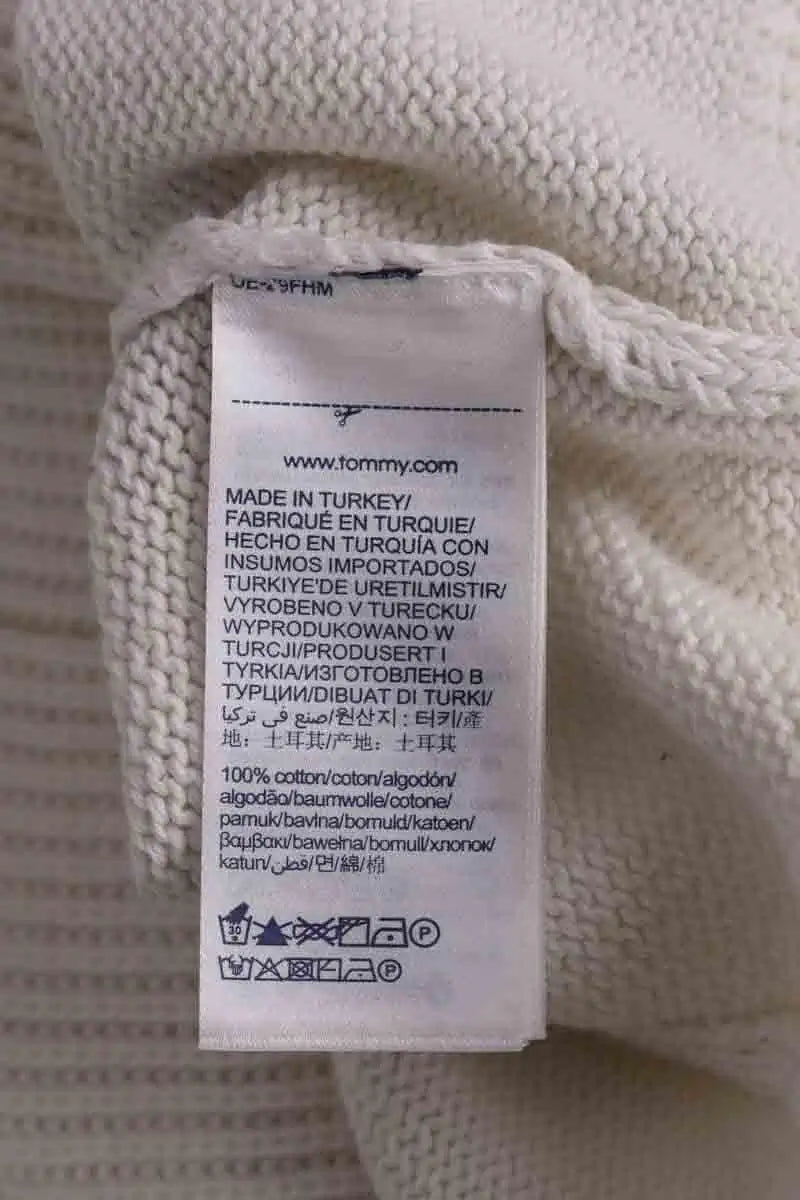 Pull Tommy Hilfiger Blanc en Coton