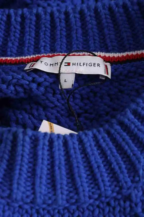 Pull Tommy Hilfiger Bleu en Coton
