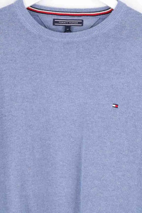 Pull Tommy Hilfiger Bleu en Coton