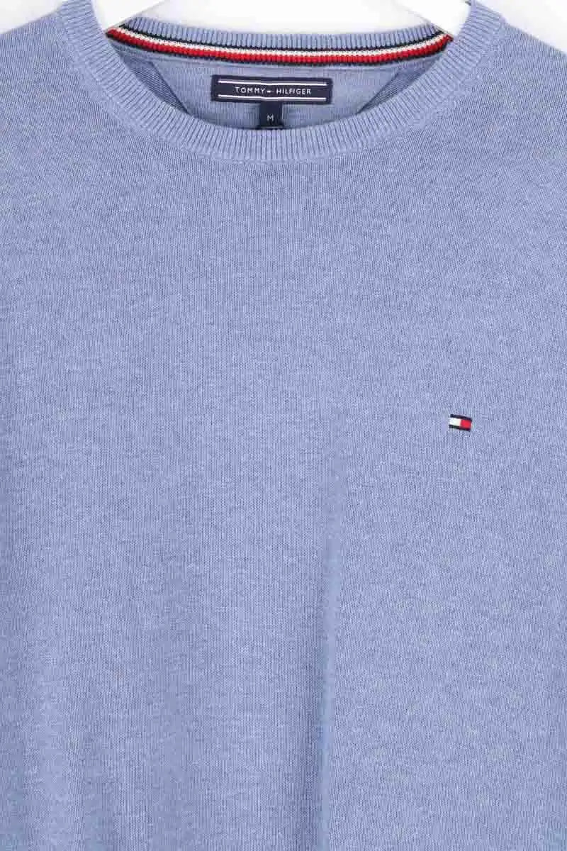 Pull Tommy Hilfiger Bleu en Coton