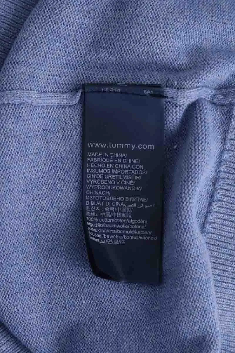 Pull Tommy Hilfiger Bleu en Coton