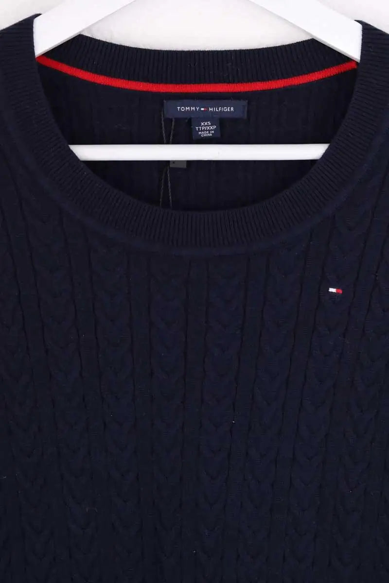 Pull Tommy Hilfiger Bleu en Coton