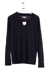 Pull Tommy Hilfiger Marine en Laine, taille M - Seconde Main
