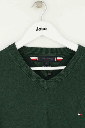 Pull Tommy Hilfiger Vert en Coton