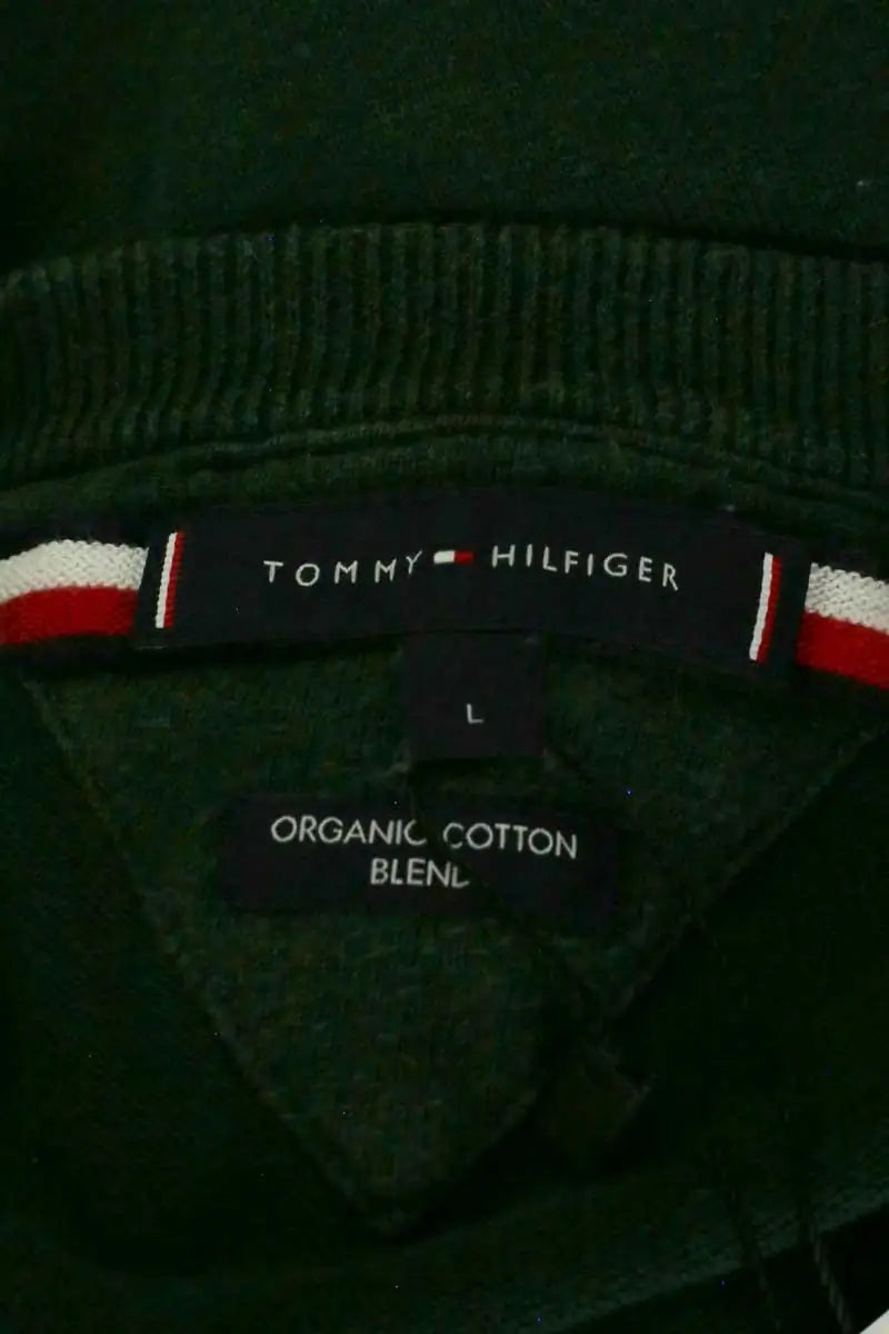 Pull Tommy Hilfiger Vert en Coton