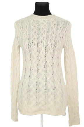Pull Tory Burch Ecru en Cachemire, taille XS - Seconde Main