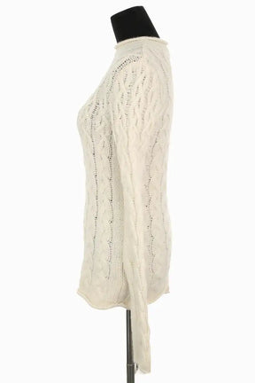 Pull Tory Burch Ecru en Cachemire