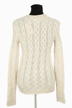 Pull Tory Burch Ecru en Cachemire
