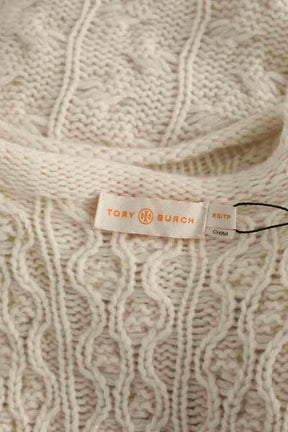 Pull Tory Burch Ecru en Cachemire