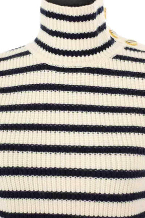 Pull Tory Burch Ecru en Laine