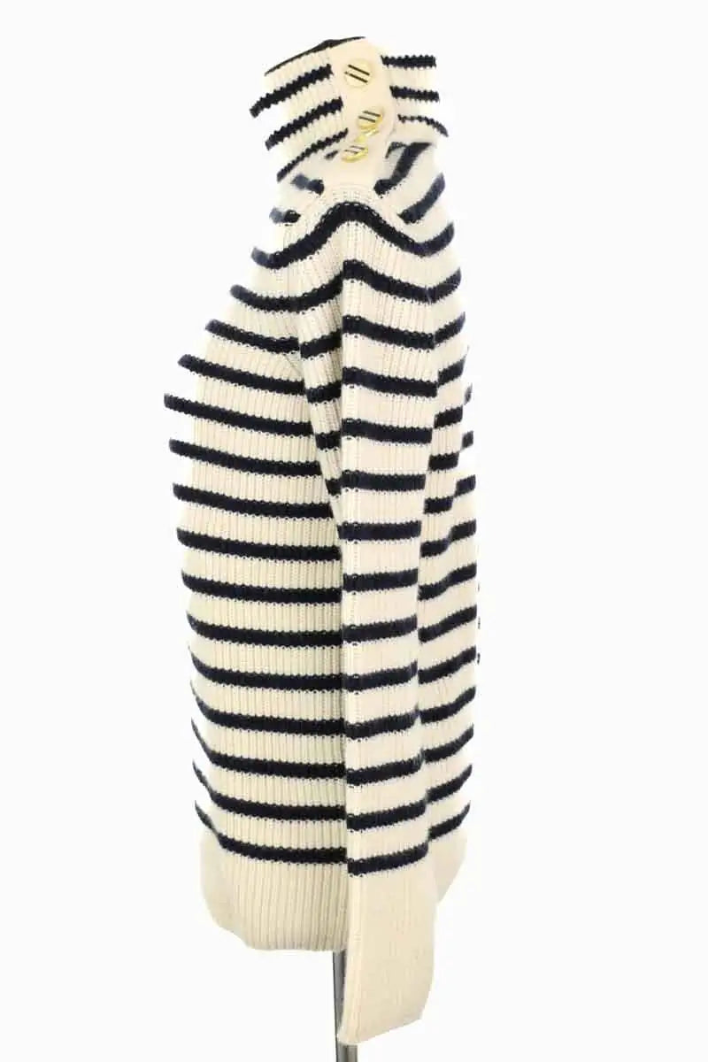 Pull Tory Burch Ecru en Laine