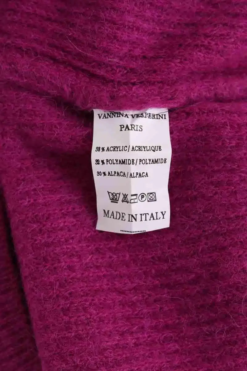 Pull Vannina Vesperini Rose en Synthétique