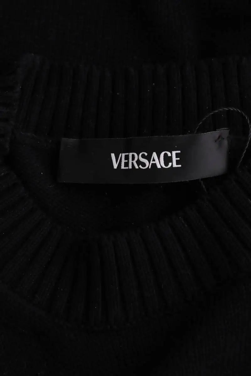 Pull Versace Noir en Coton