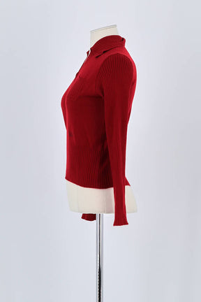 Pull Versace Rouge en Laine
