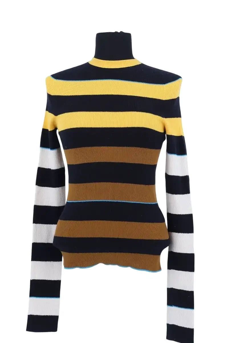 Pull Victoria Beckham Multicolore en Coton, taille XS - Seconde Main