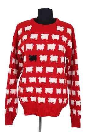 Pull Warm & Wonderful Rouge en Laine, taille L - Seconde Main