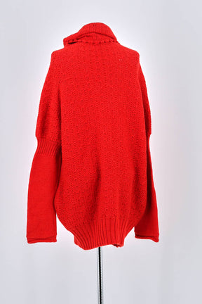 Pull Yohji Yamamoto Rouge en Laine