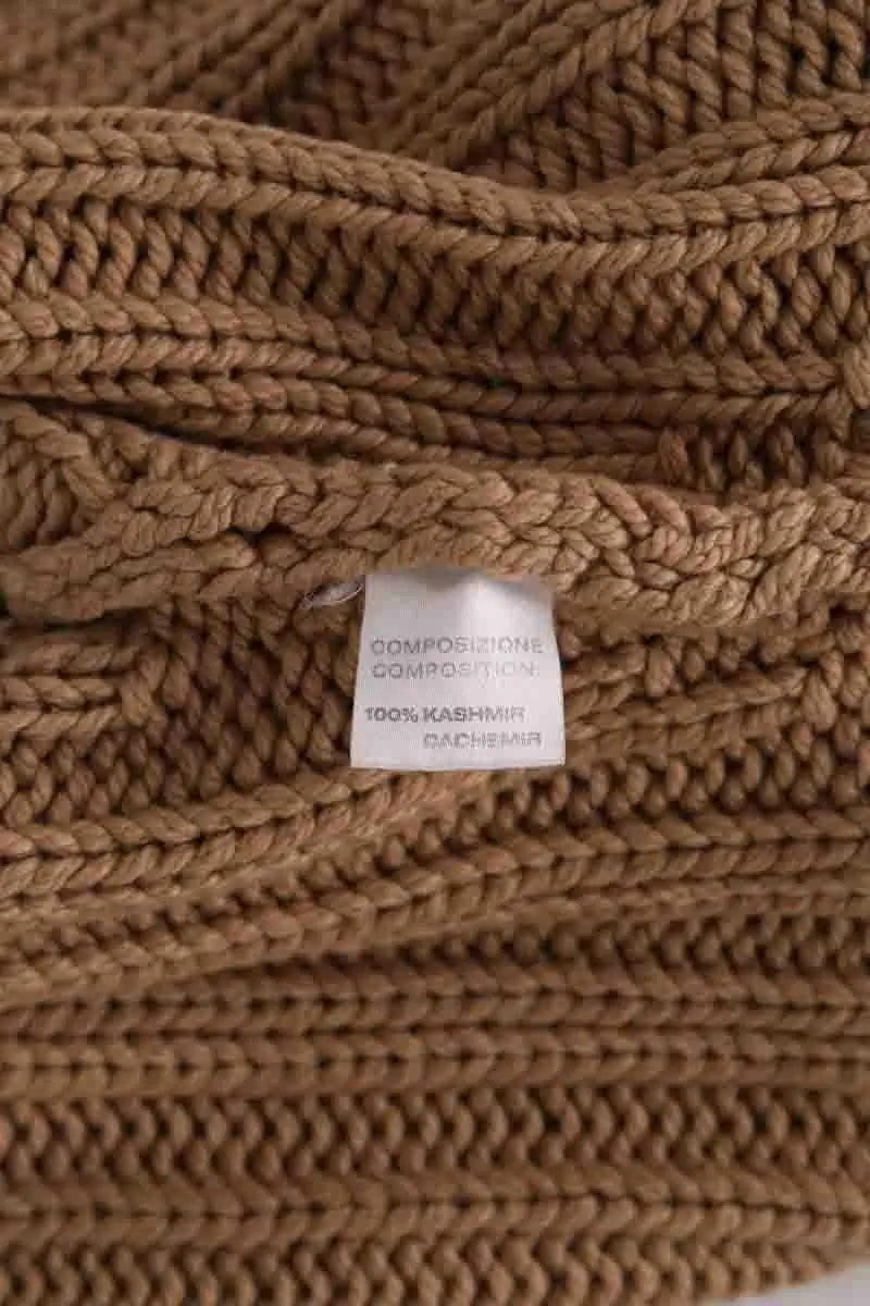 Pull Yves Saint Laurent Camel en Cachemire