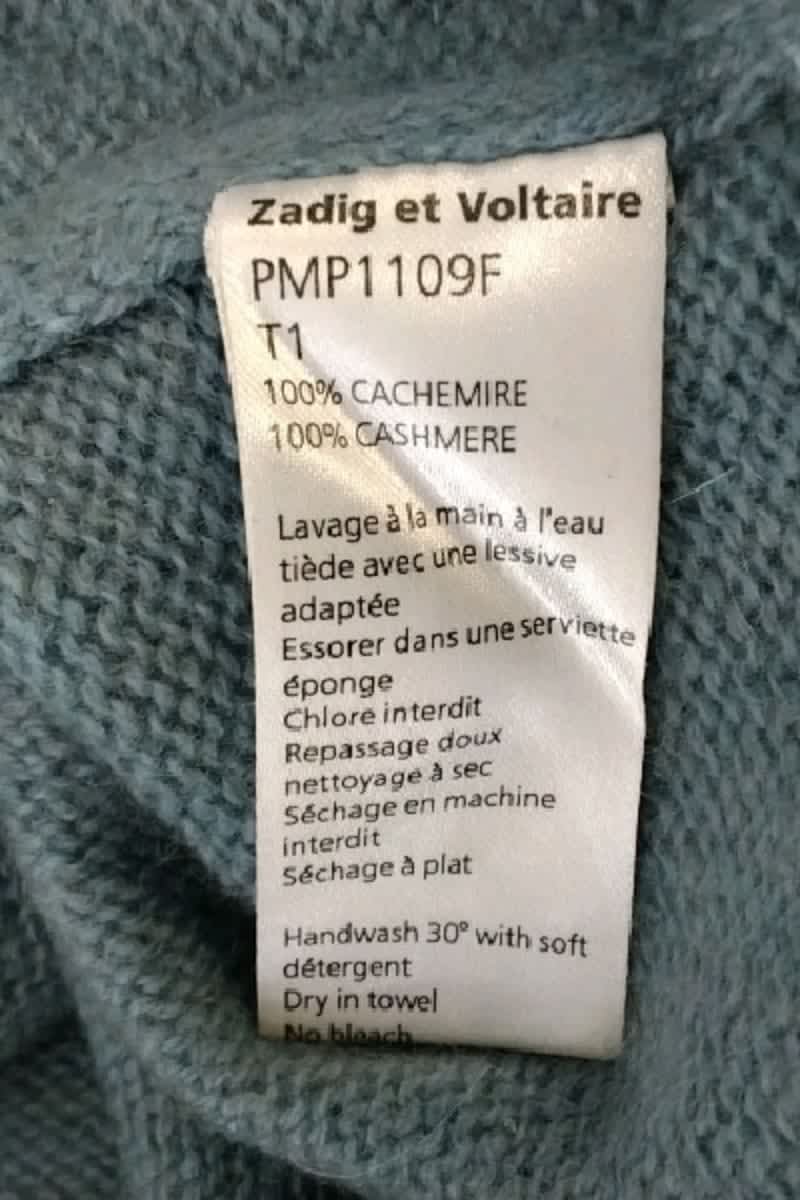 Pull Zadig & Voltaire Bleu en Cachemire