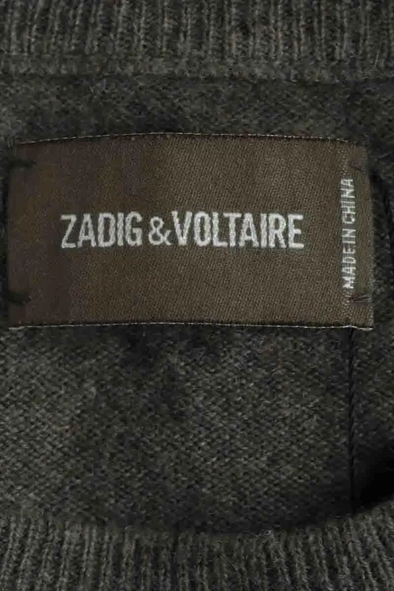 Pull Zadig & Voltaire Kaki en Cachemire
