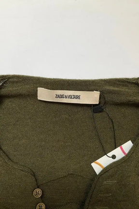 Pull Zadig & Voltaire Kaki en Laine