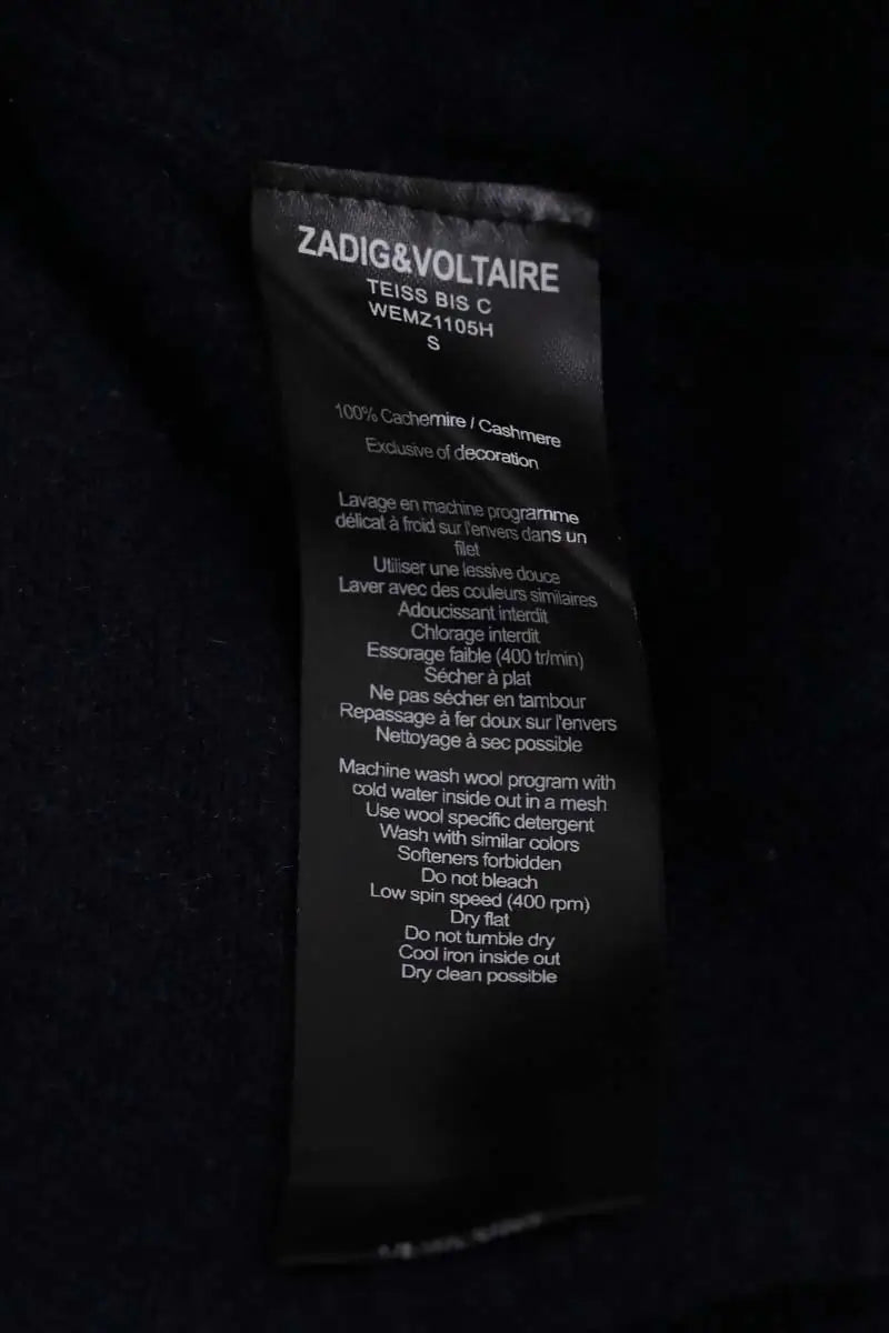 Pull Zadig & Voltaire Marine en Cachemire
