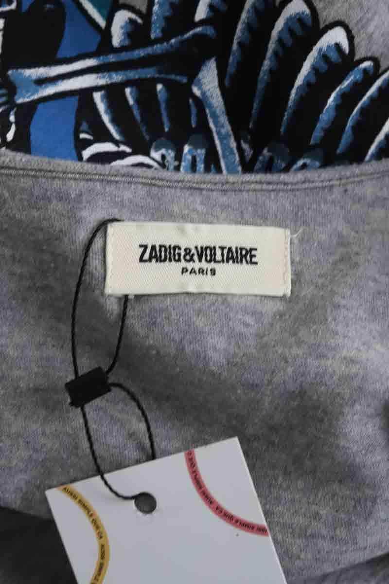 Pull Zadig & Voltaire MONASTIR Gris en Coton