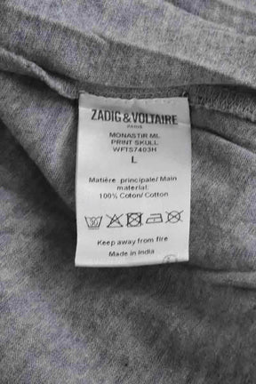 Pull Zadig & Voltaire MONASTIR Gris en Coton