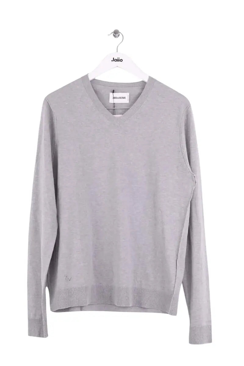 Pull Zadig & Voltaire Stan Gris en Coton, taille M - Seconde Main