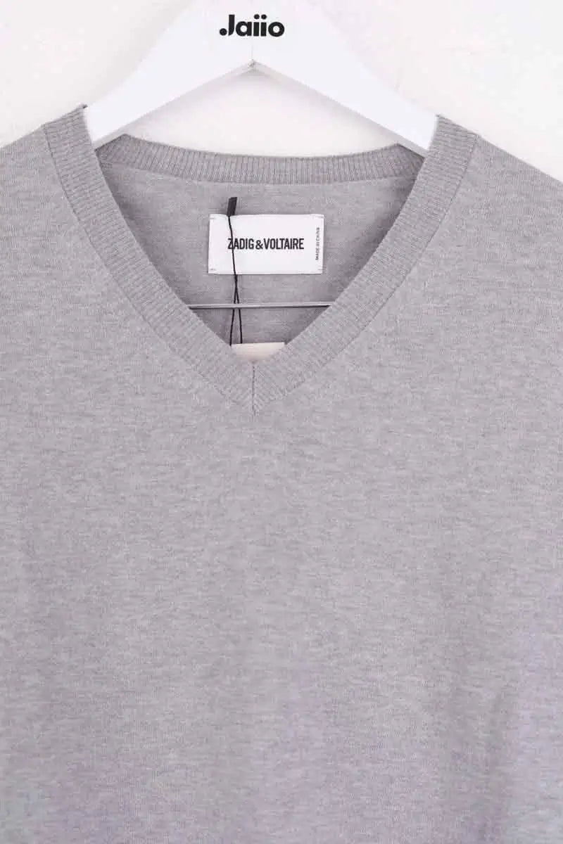 Pull Zadig & Voltaire Stan Gris en Coton