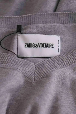 Pull Zadig & Voltaire Stan Gris en Coton