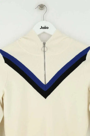 Pull zippé Sandro Blanc en Laine