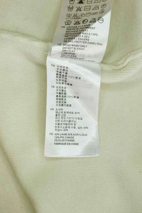 Pull zippé Sandro Blanc en Laine