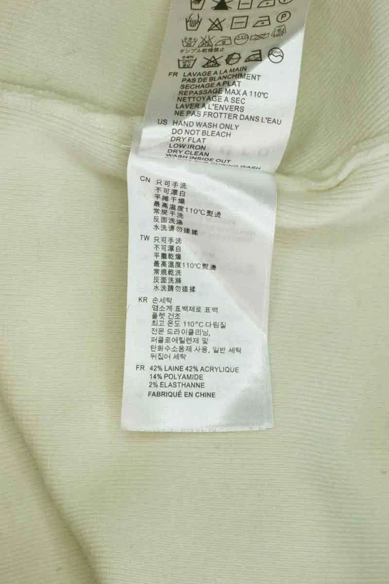 Pull zippé Sandro Blanc en Laine