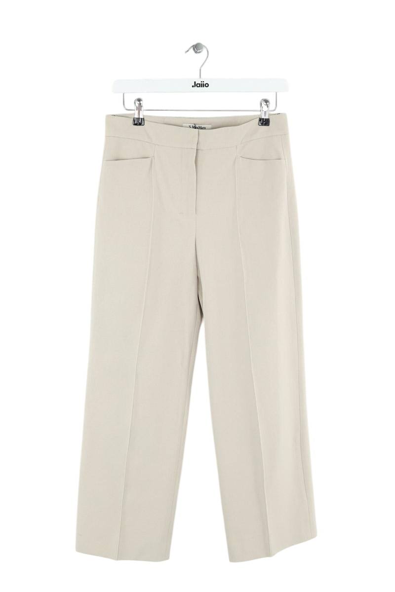Pantalon droit Max Mara  Ecru