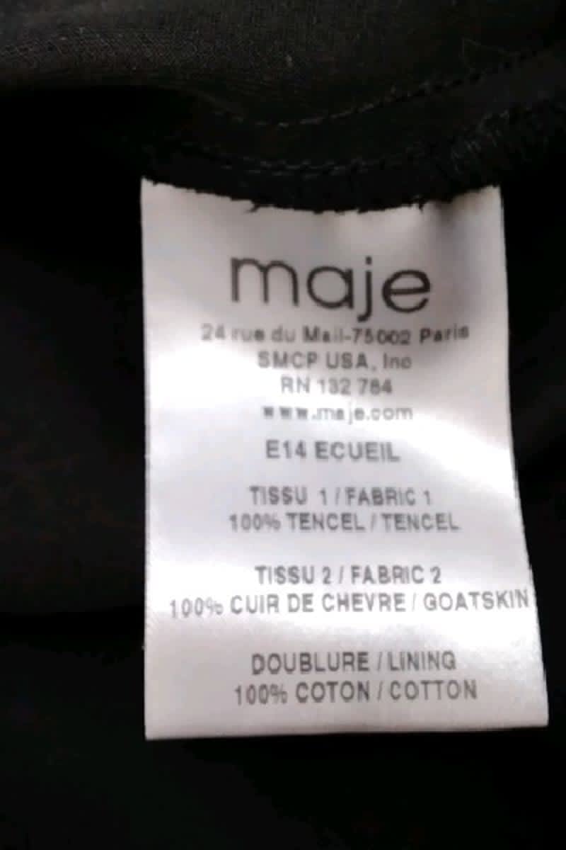 Robe Maje  Noir