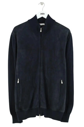 Gilet Brunello Cucinelli Marine en Soie, taille XL - Seconde Main