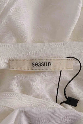 T-shirt Sessun Ecru en Synthétique