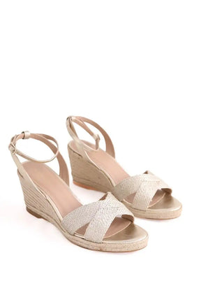 Mules LK Bennett Santana Doré en Cuir