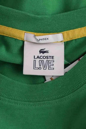 T-shirt Lacoste Vert en Coton