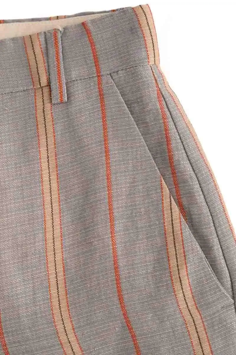 Pantalon large Momoni Gris en Viscose