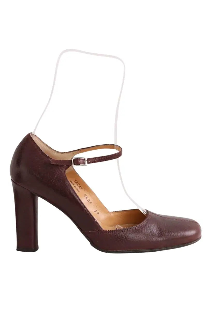 Talons Bally Bordeaux en Cuir, taille 37 - Seconde Main
