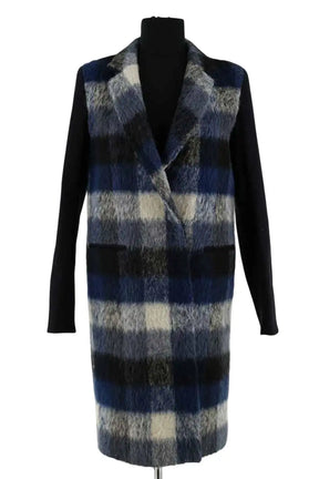 Manteau Sandro Bleu en Laine, taille S - Seconde Main