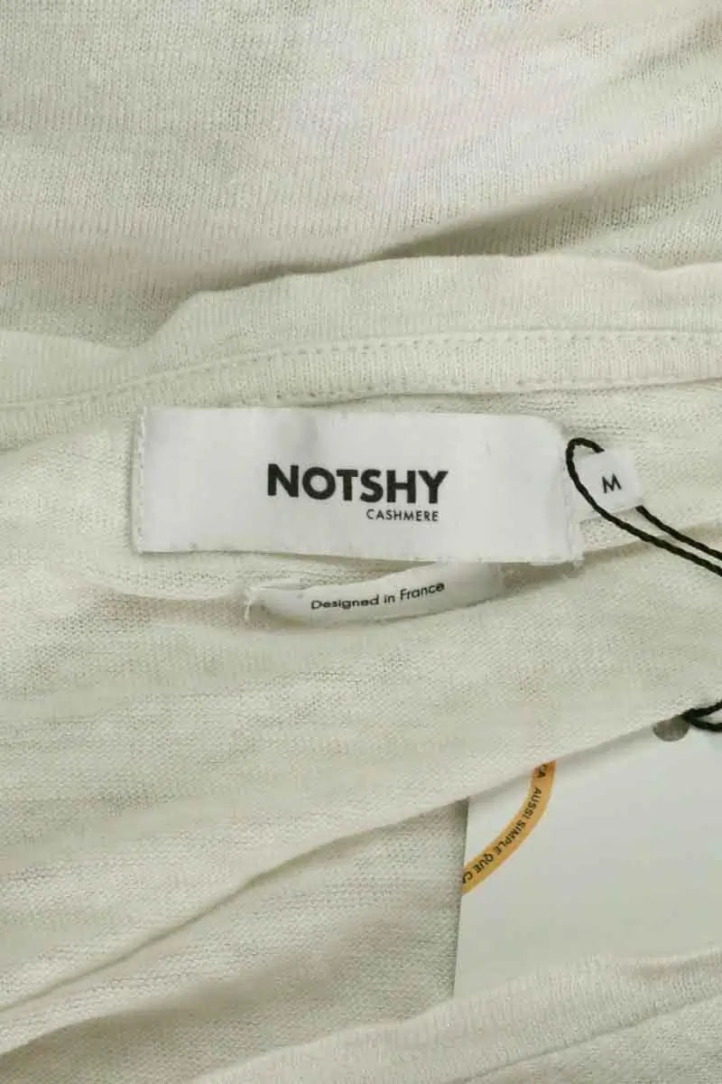 T-shirt Notshy Blanc en Lin