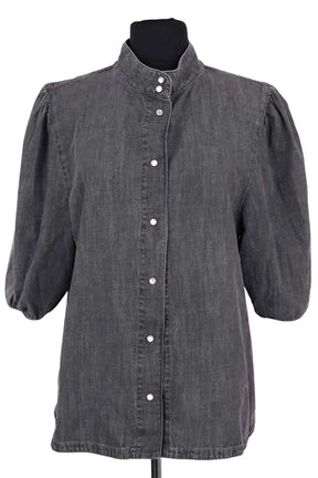 Chemise Jeanne Vouland Anthracite en Coton, taille XL - Seconde Main