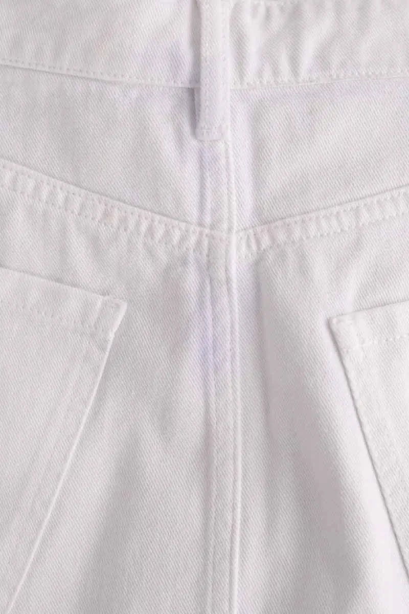 Mini jupe Miu Miu Blanc en Coton